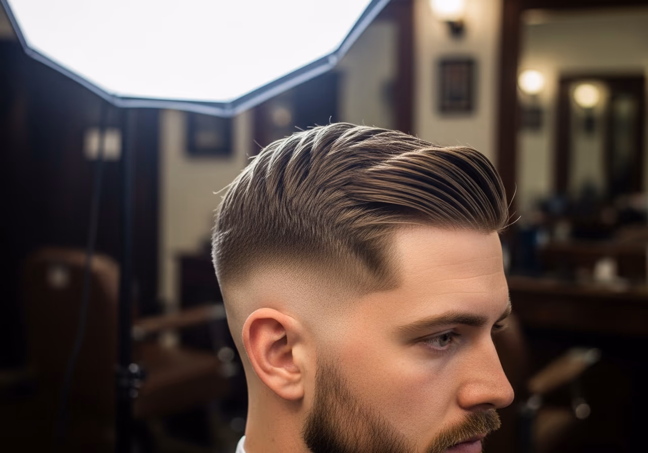 Neat Middle Part — for men with round face shapes in 2026