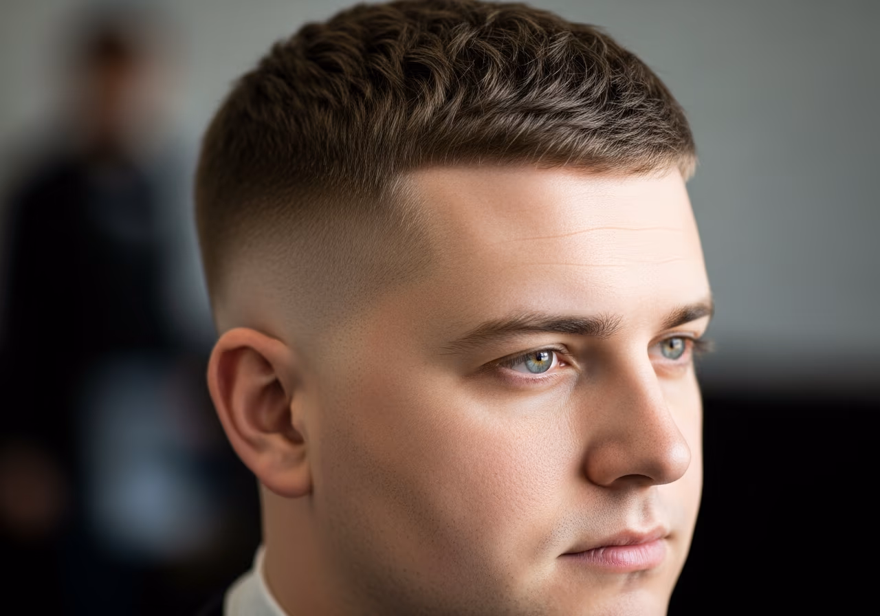 Short Fade — for men with round face shapes in 2026