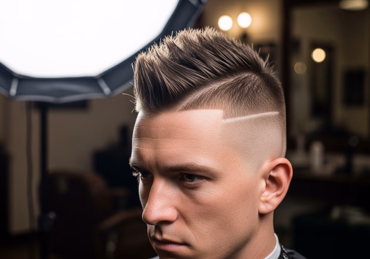 Spiky Faux Hawk — for men with round face shapes in 2026