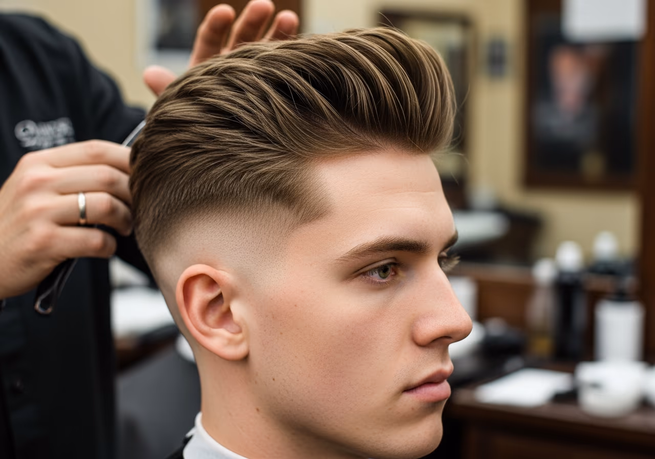 Textured Quiff — for men with round face shapes in 2026
