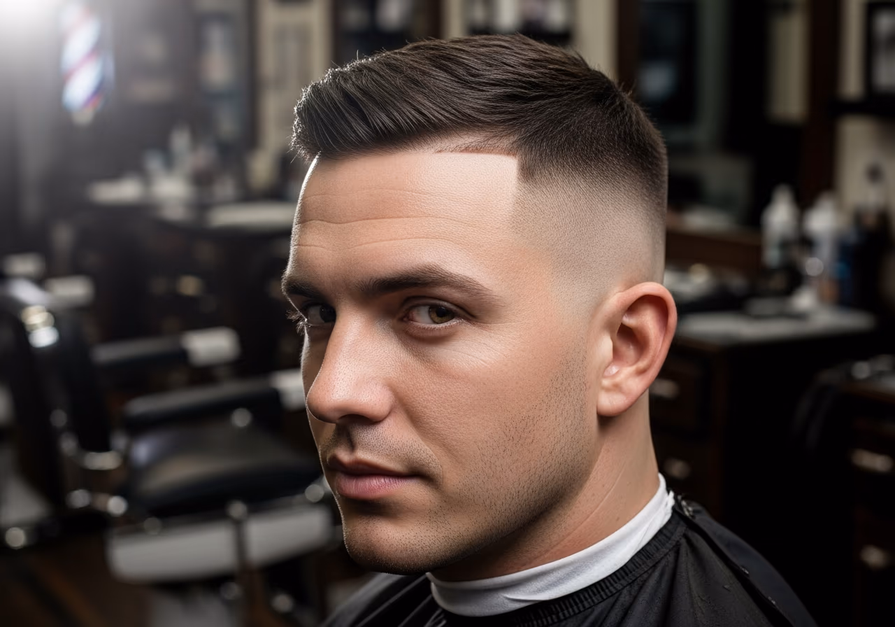 Very High Skin Fade — for men with round face shapes in 2026