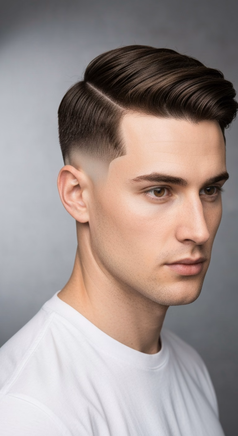 Straight Curtains Haircut — curtains haircut and middle part for men in 2026
