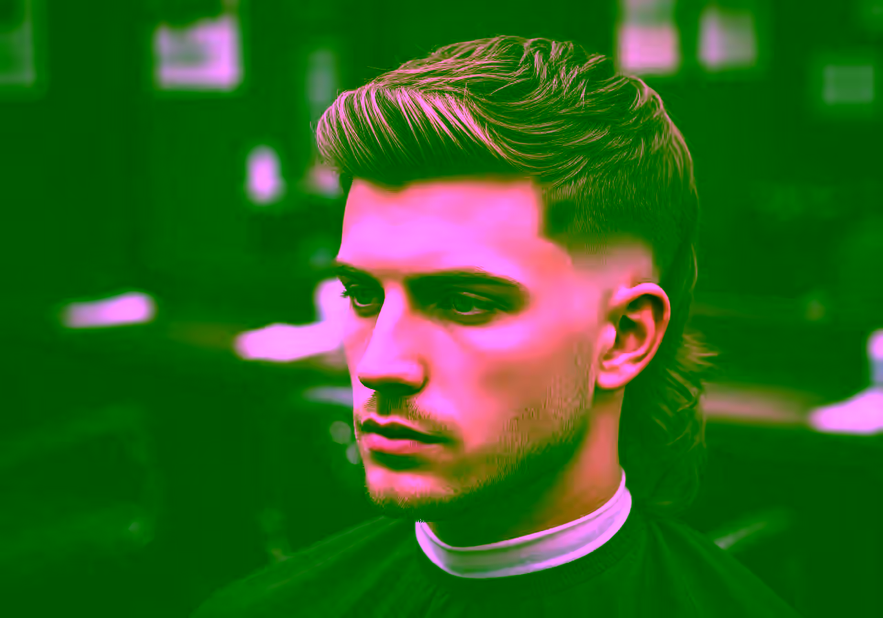 Mullet Middle Part — modern mullet for men in 2026