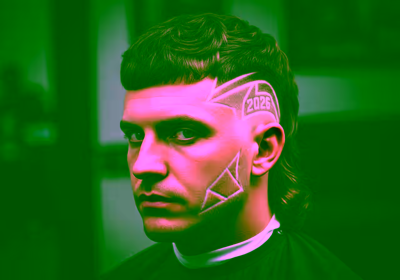 Mullet with Line Design — modern mullet for men in 2026