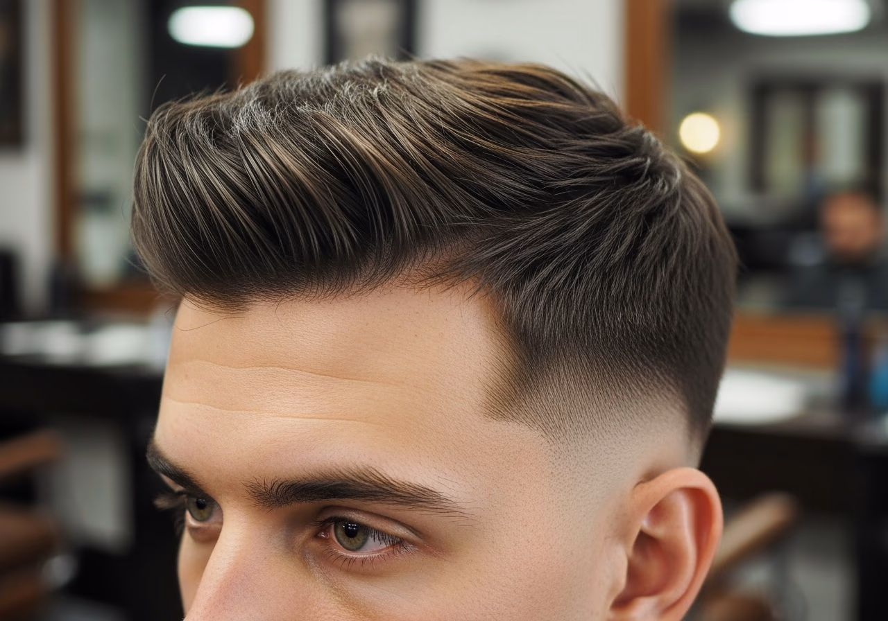 Horizontal Fringe Root Lift — for men with oily scalp in 2026