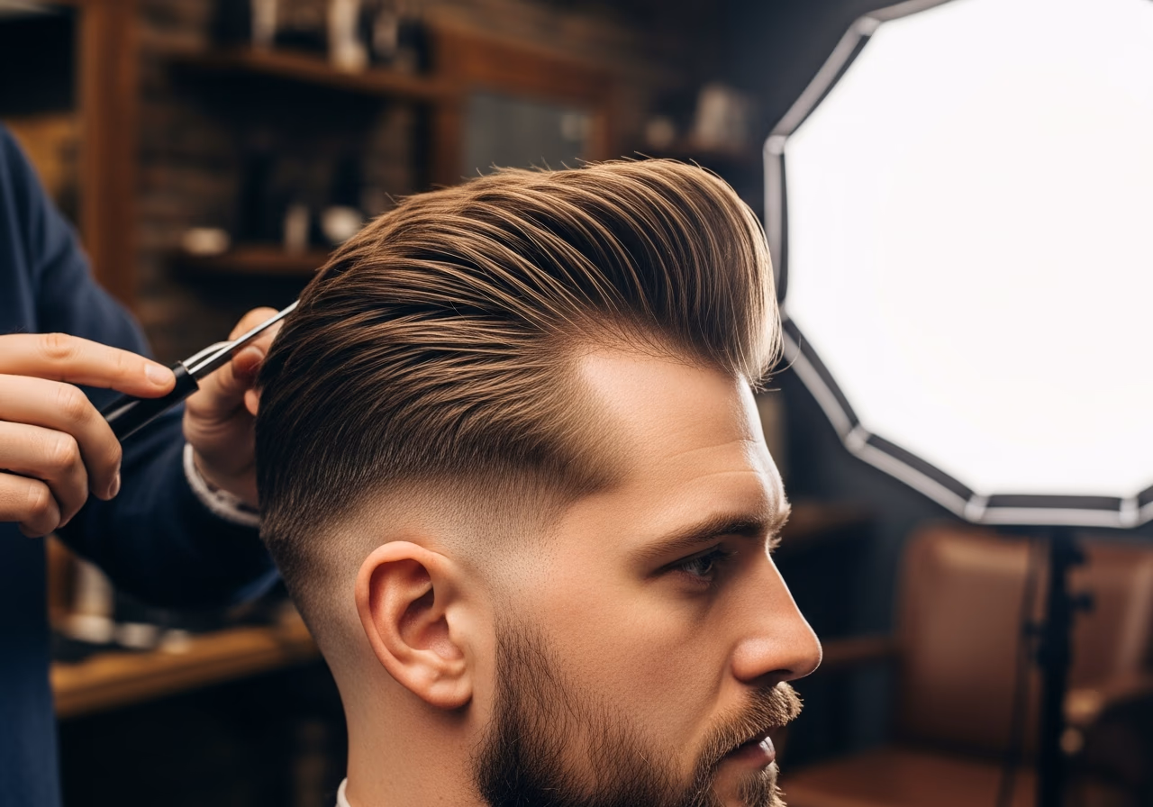 Layered Root Lift Pompadour — for men with oily scalp in 2026