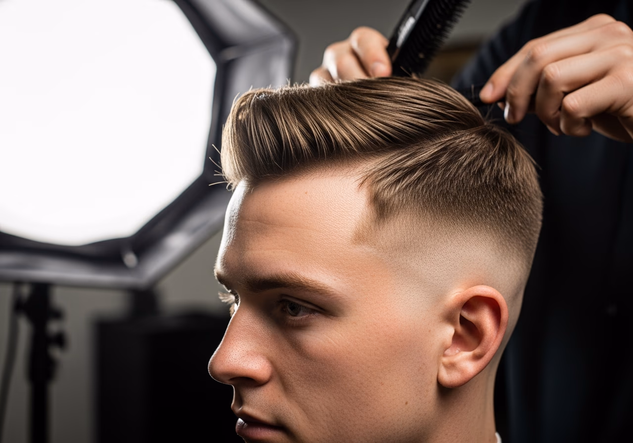 Low Fade Temple Volume — for men with oily scalp in 2026