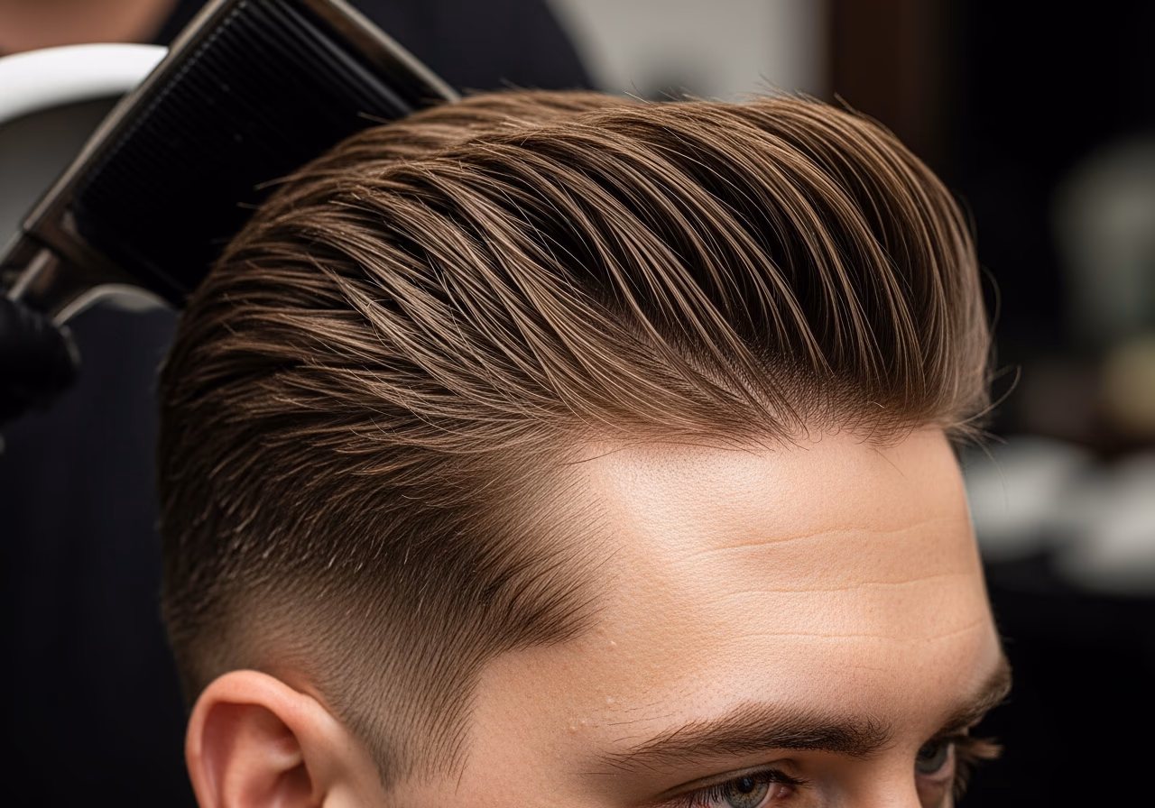 Polished Back Sweep Hold — for men with oily scalp in 2026