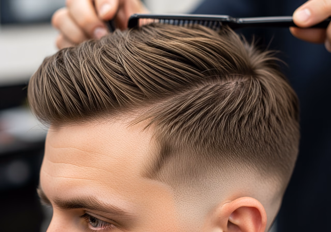 Side Swept Root Volume Crop — for men with oily scalp in 2026