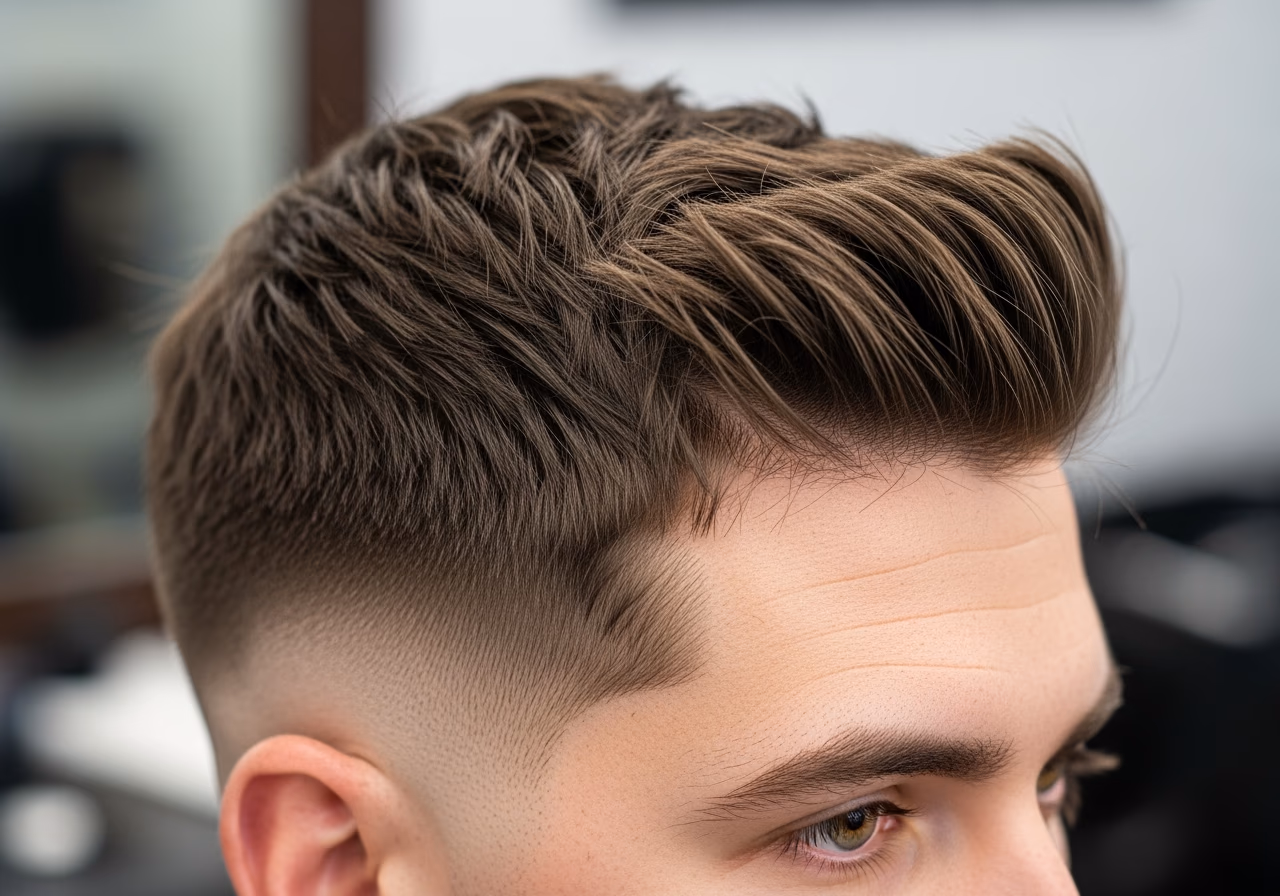 Side Swept Textured Fringe Oily — for men with oily scalp in 2026