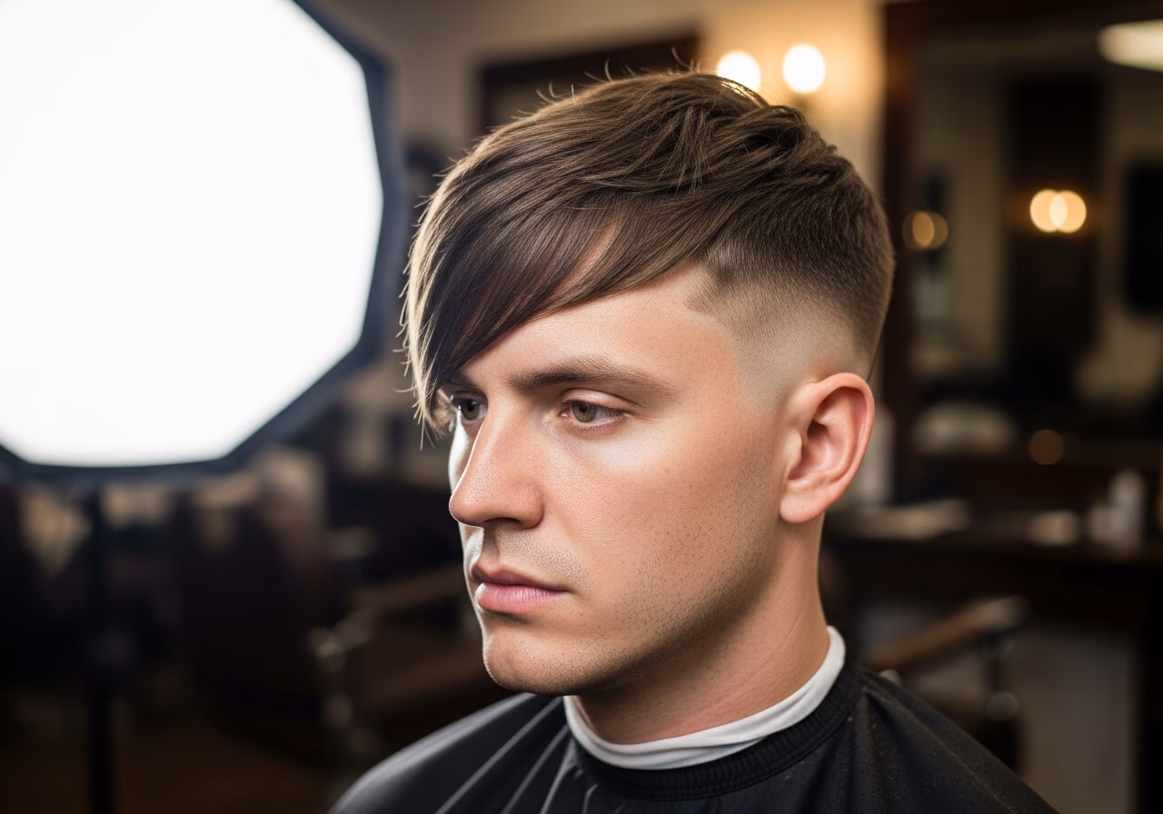 Angular Fringe Oval — for men with oval face shapes in 2026