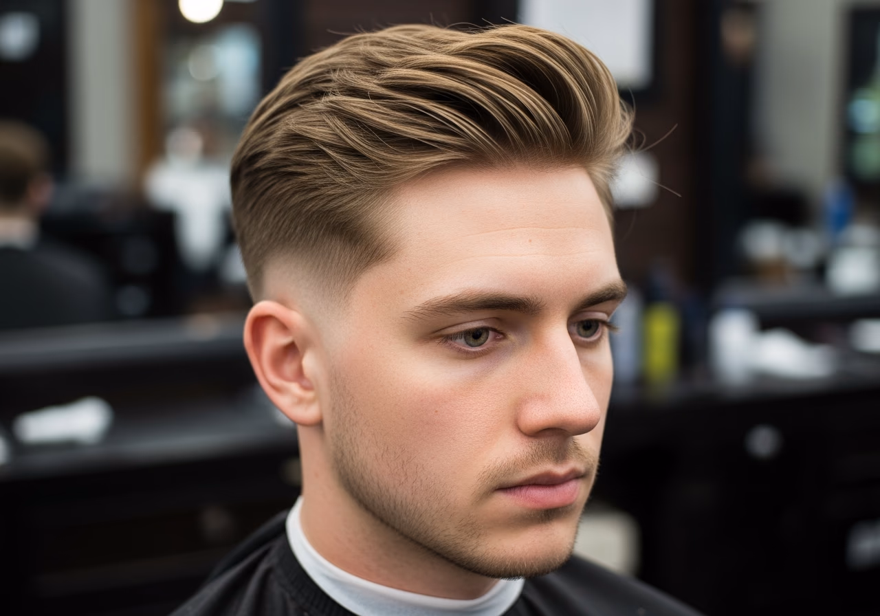 Classic Textured Taper Fade — for men with oval face shapes in 2026