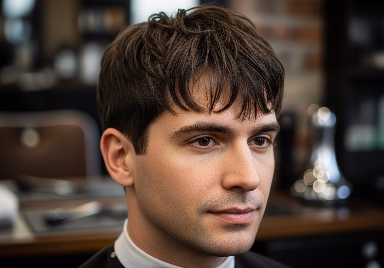 Curtain Bangs Medium Oval — for men with oval face shapes in 2026