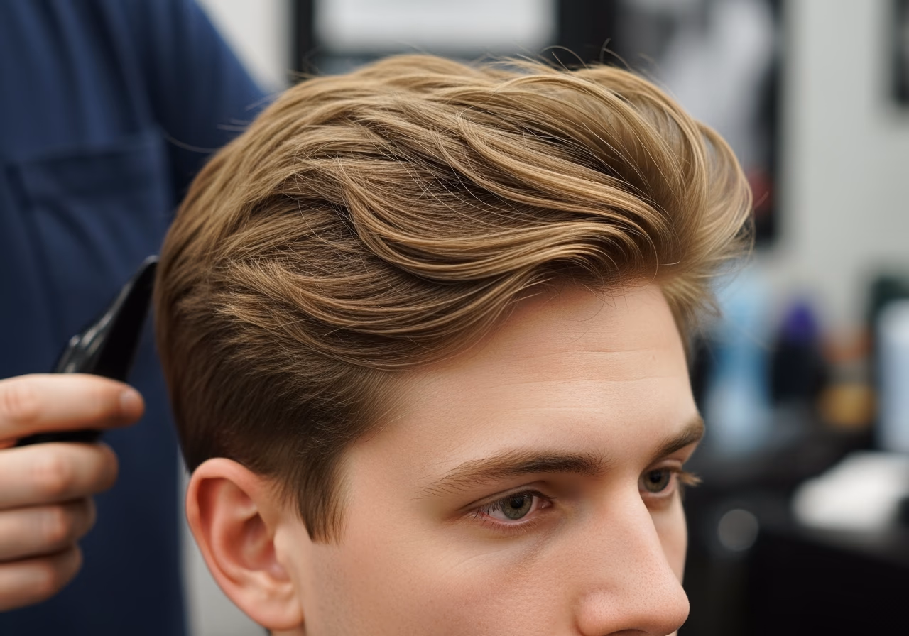 Fluffy Volume Cut Oval — for men with oval face shapes in 2026