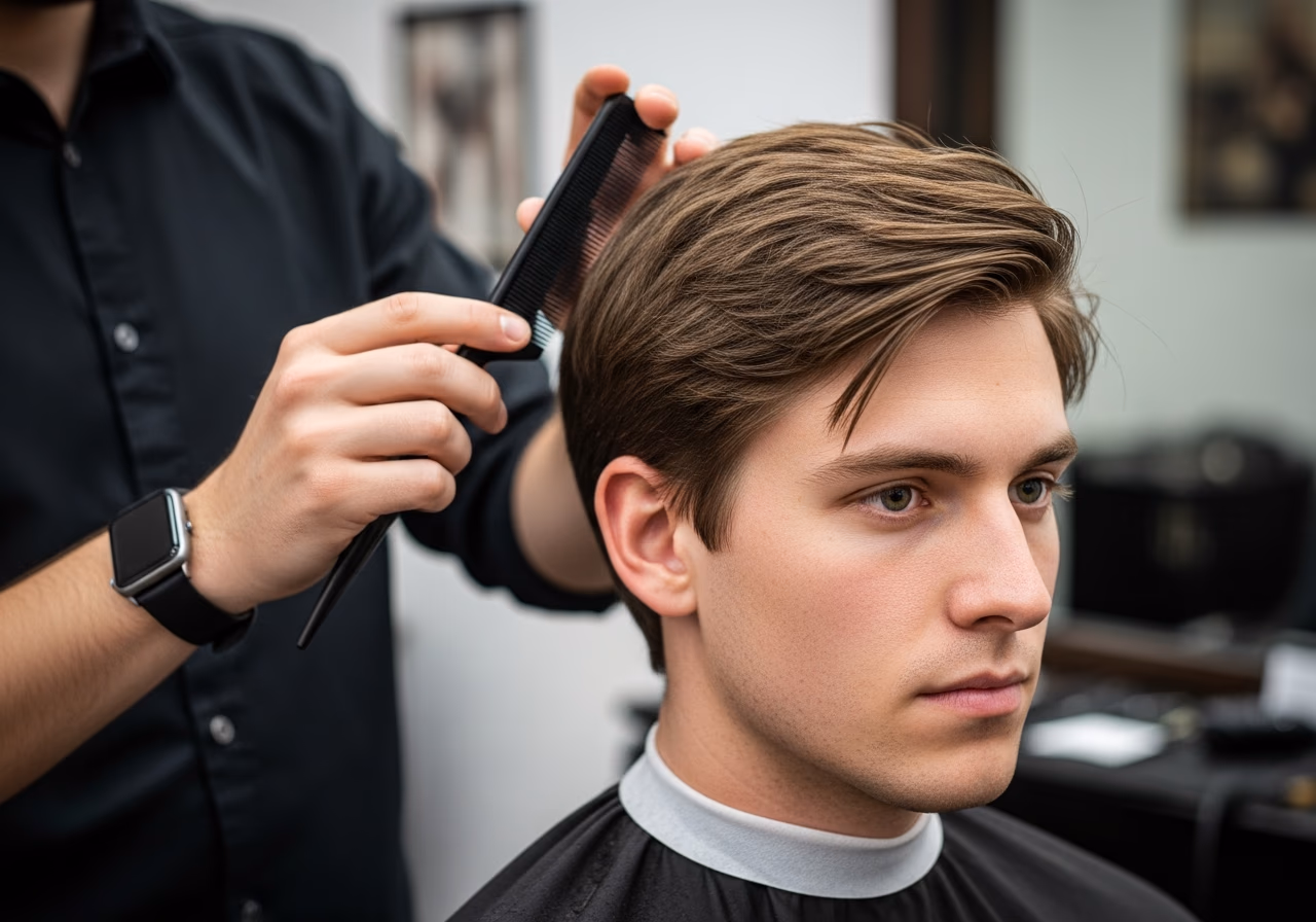 Layered Mid Length Oval — for men with oval face shapes in 2026