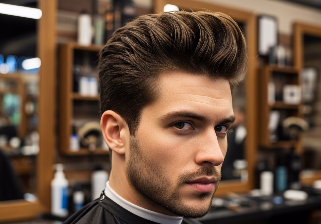 Volume Quiff Oval — for men with oval face shapes in 2026