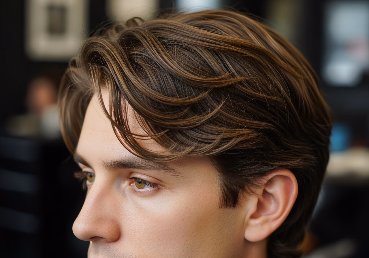 Wavy Mop Oval — for men with oval face shapes in 2026