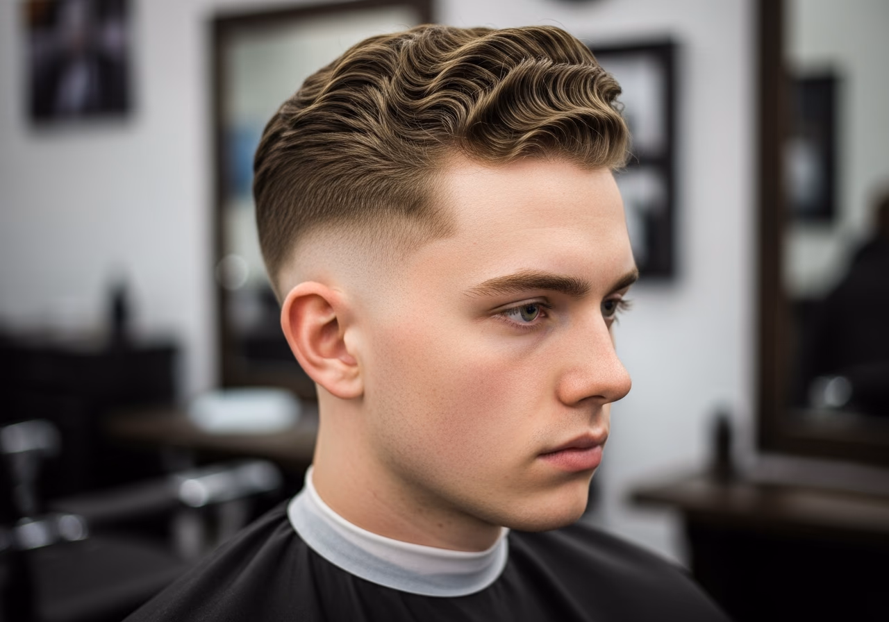 Curly Slick Back Undercut — slick back undercut for men in 2026