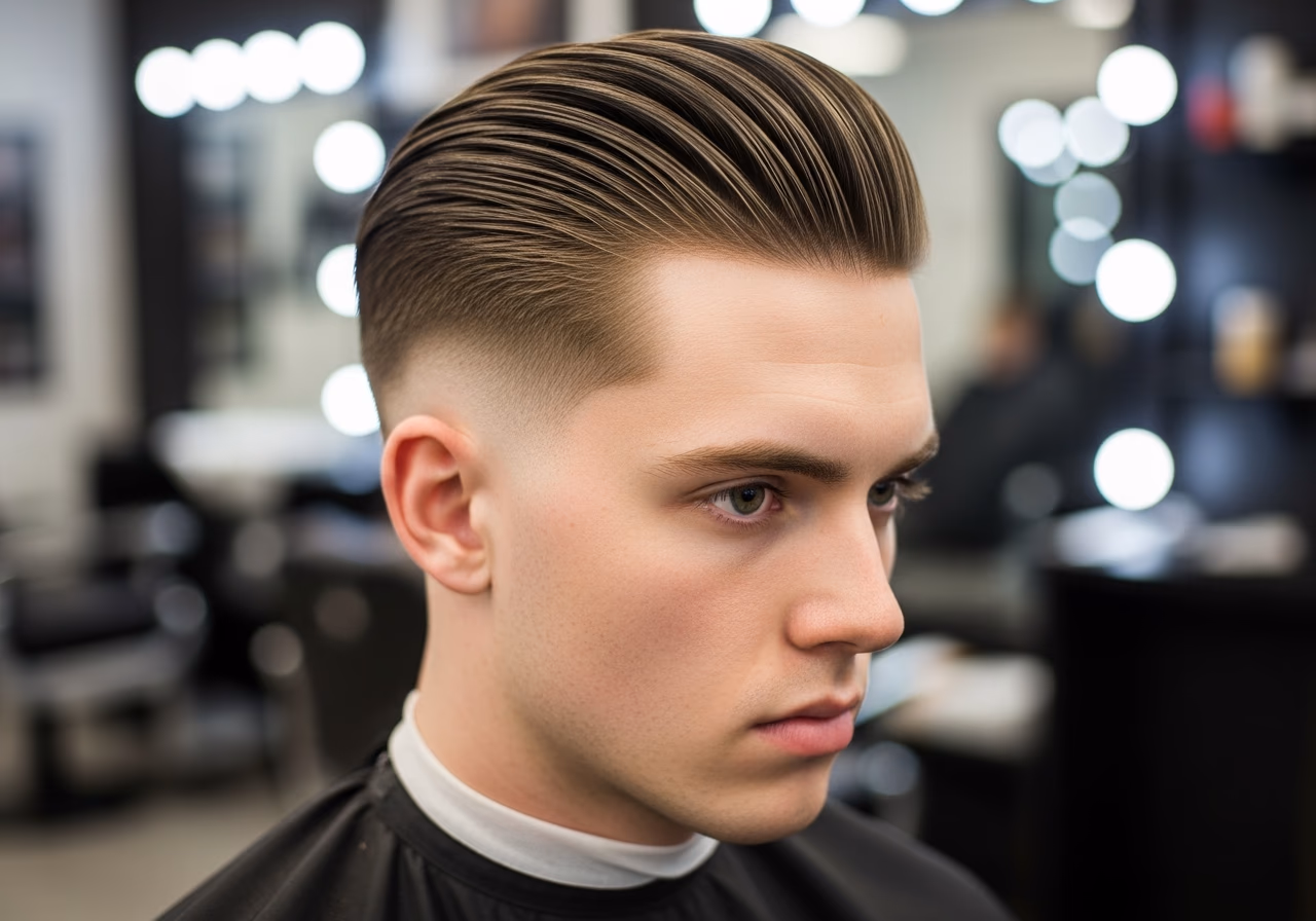 High Shine Slick Back Undercut — slick back undercut for men in 2026