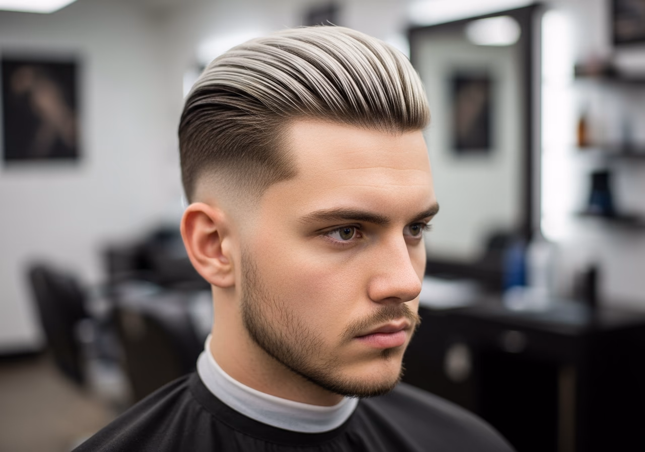 Two Tone Slick Back Undercut — slick back undercut for men in 2026