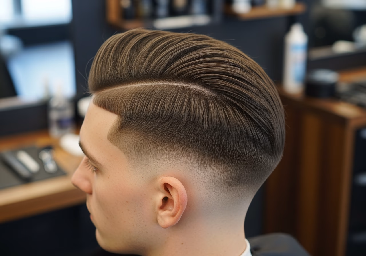 Clean Textured Hard Part Hold — for men with straight hair in 2026