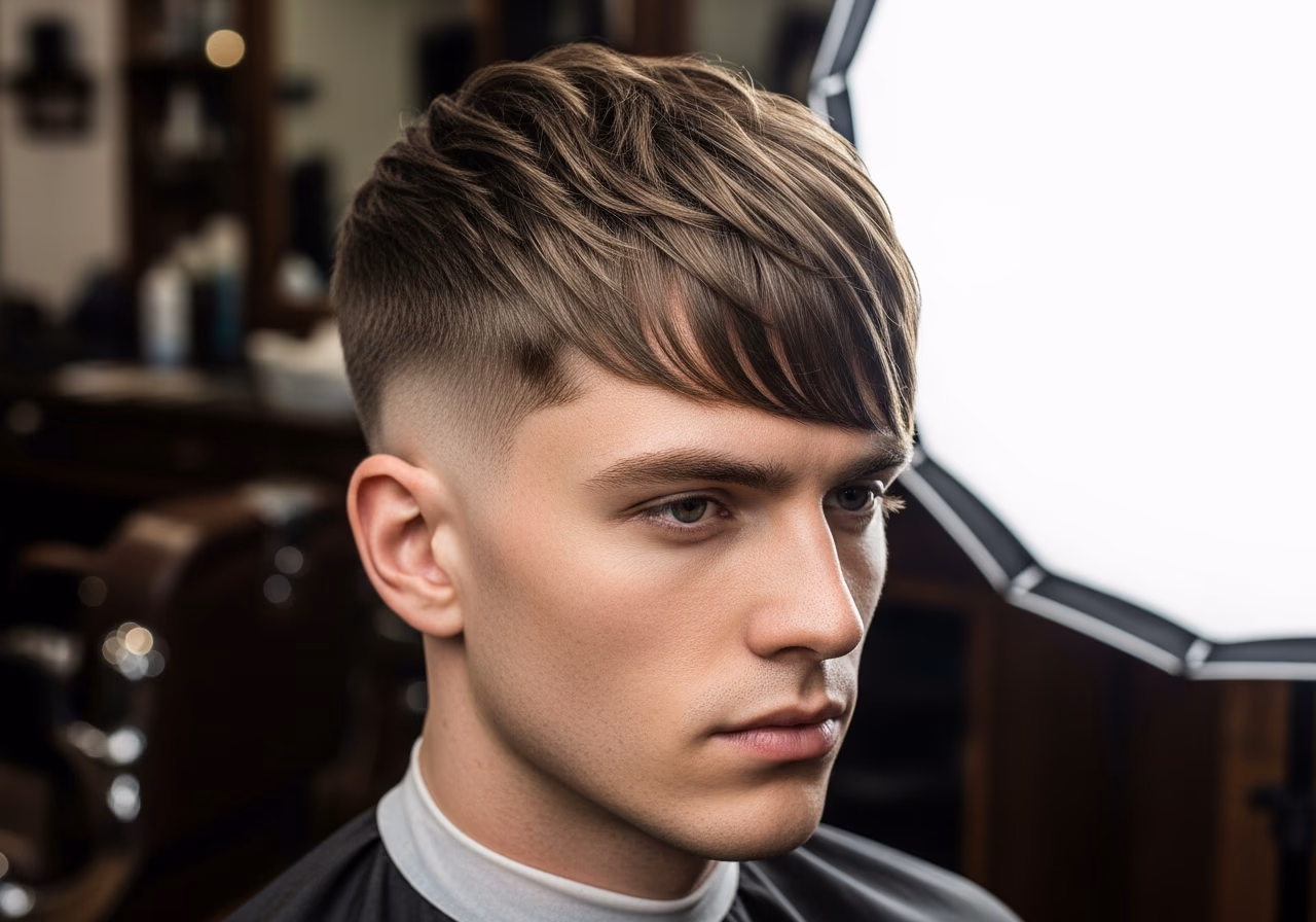 Layered Angular Fringe Hold — for men with straight hair in 2026