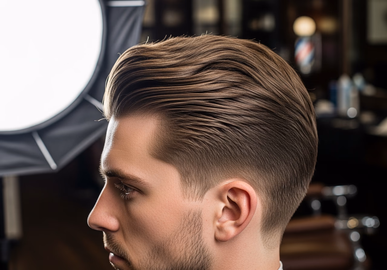 Layered Back Sweep Hold — for men with straight hair in 2026
