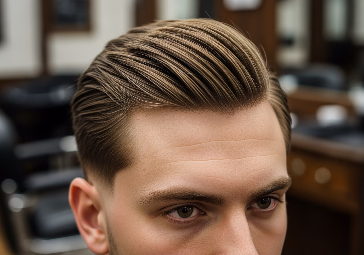 Rounded Textured Side Part — for men with straight hair in 2026