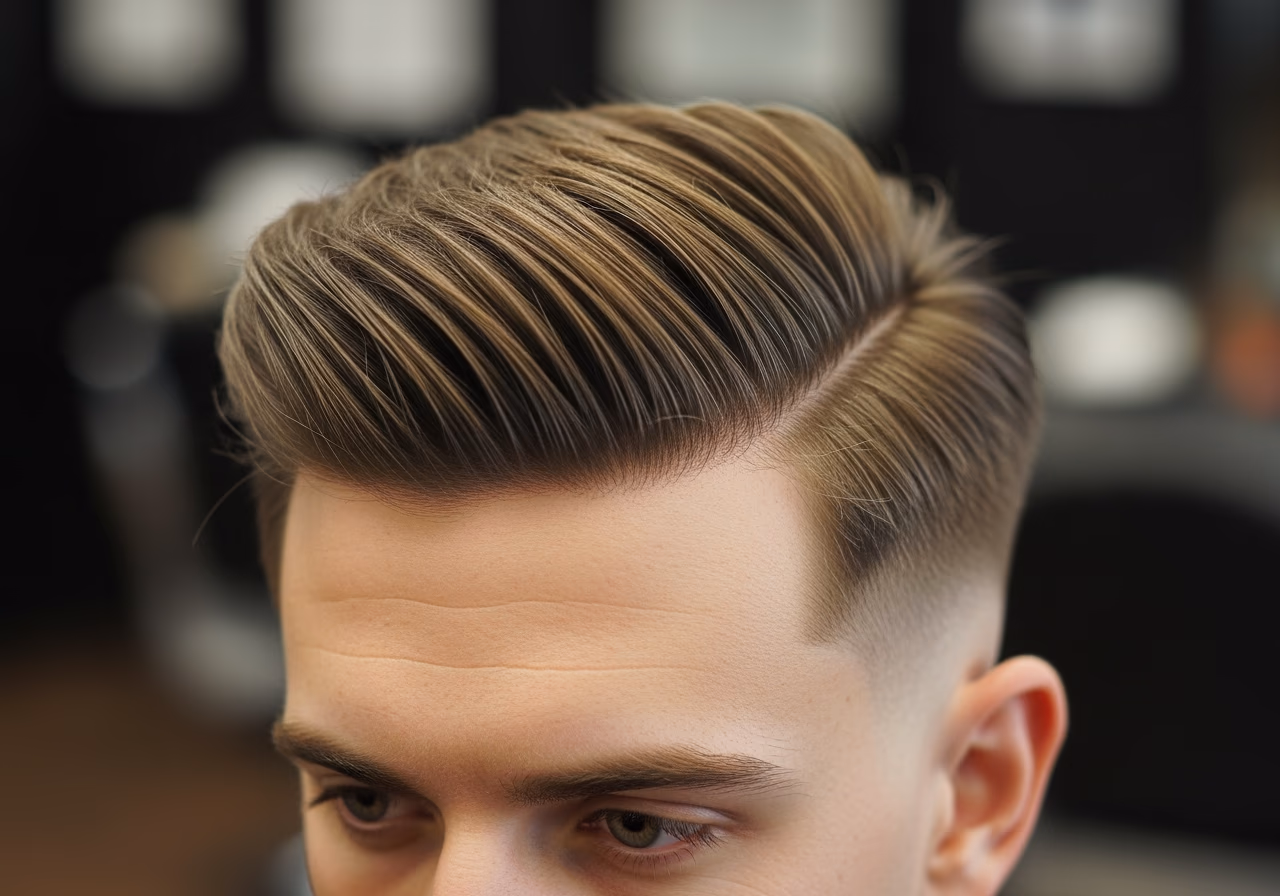 Textured Forward Sweep Crop — for men with straight hair in 2026
