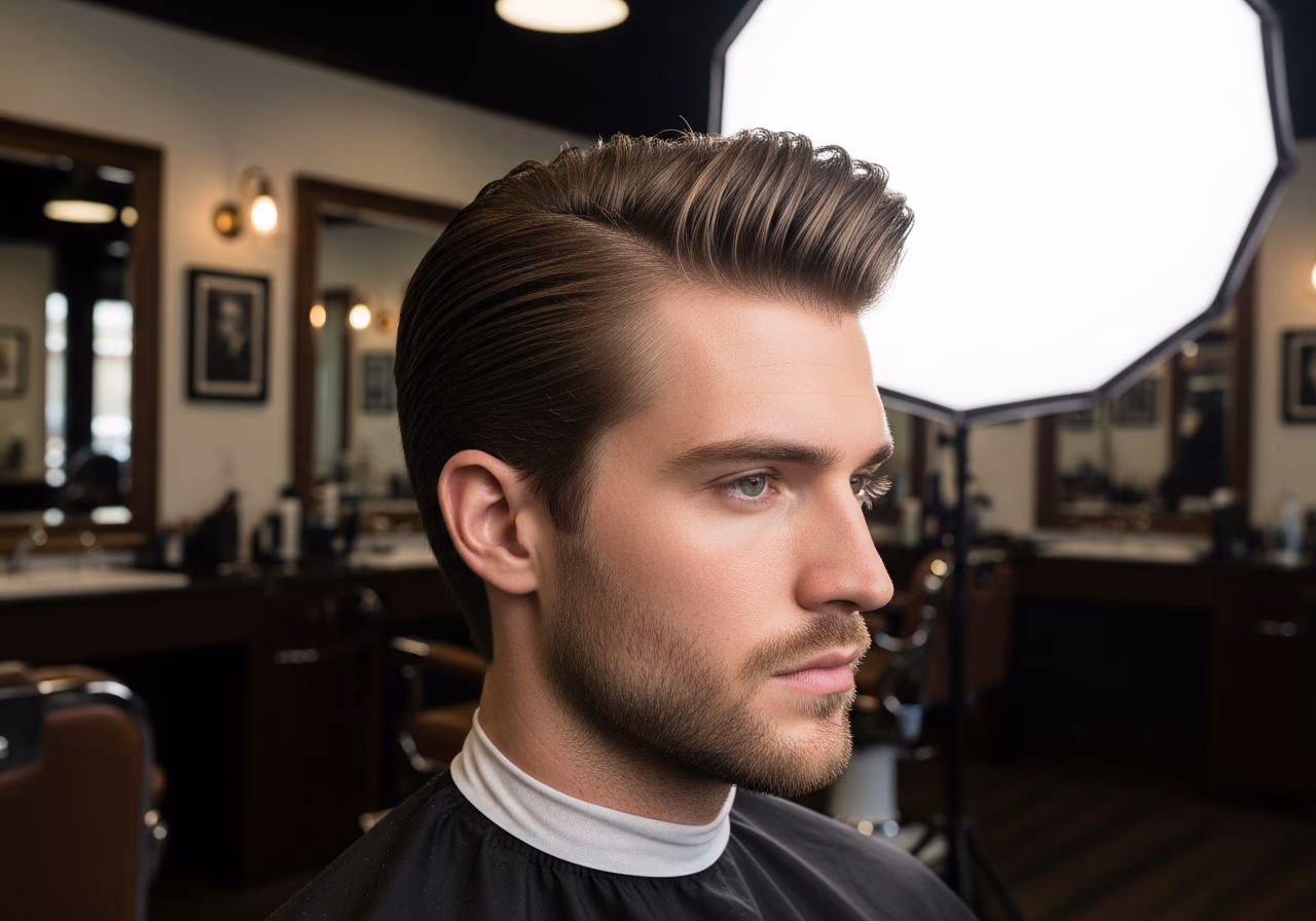 Textured Volume Side Sweep — for men with straight hair in 2026