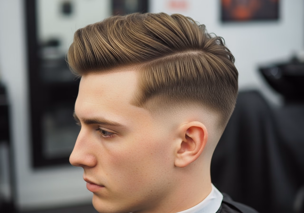 Voluminous Textured Side Part — for men with straight hair in 2026