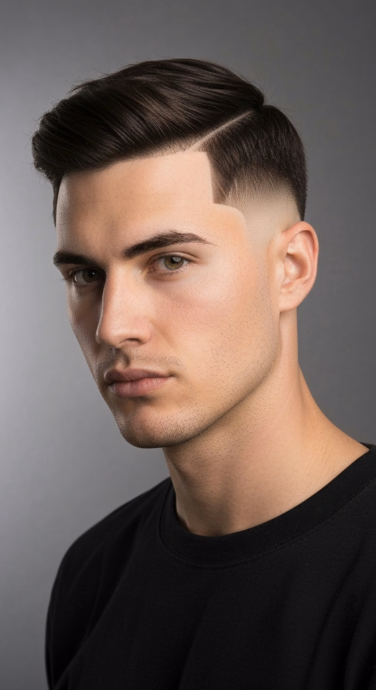 Disconnected Temple Fade - Temple Fade Haircuts for Men