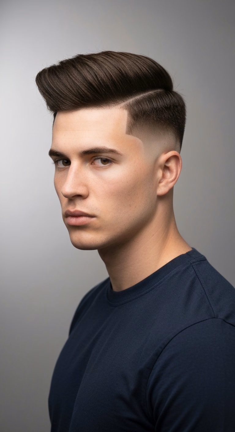 Flat Top Temple Fade - Temple Fade Haircuts for Men