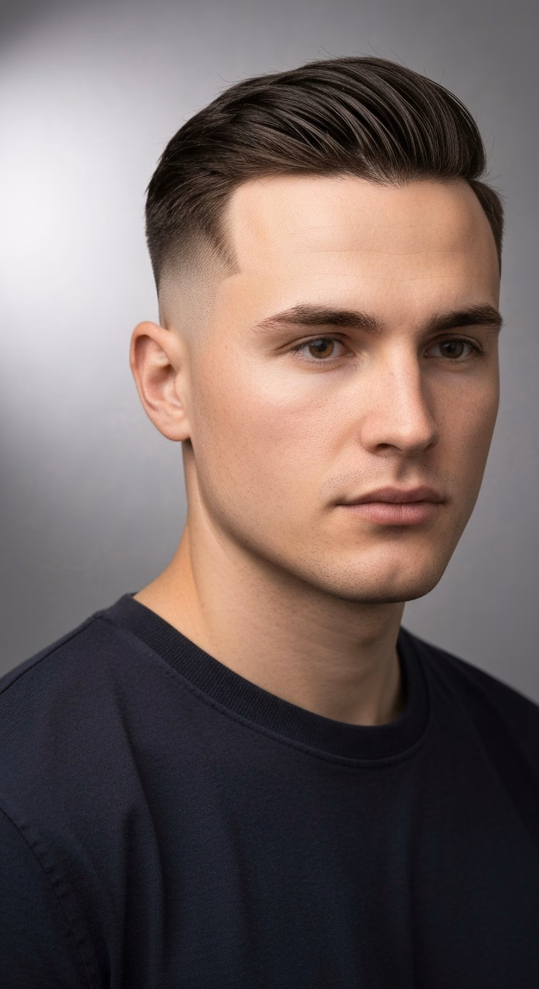 Mid Temple Fade - Temple Fade Haircuts for Men