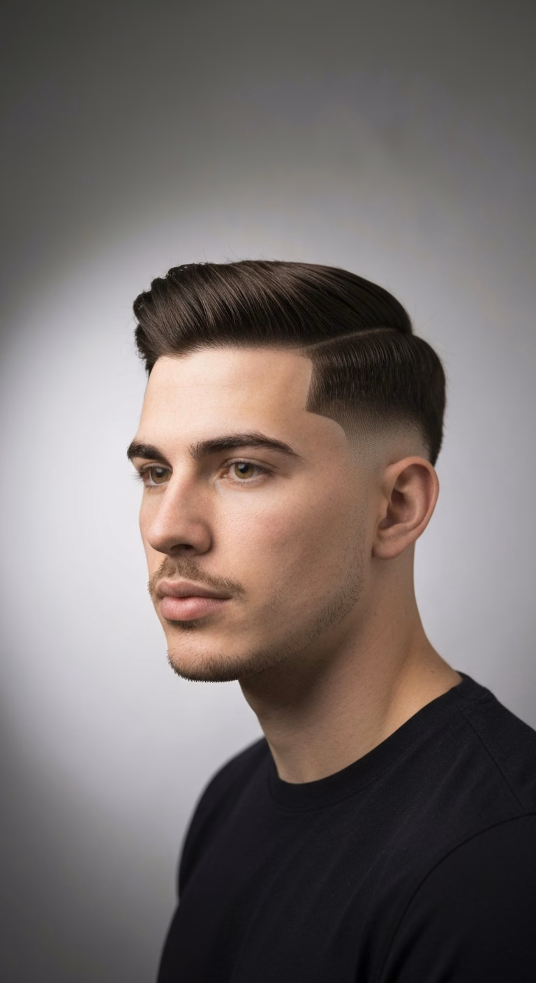 Temple Fade French Crop - Temple Fade Haircuts for Men
