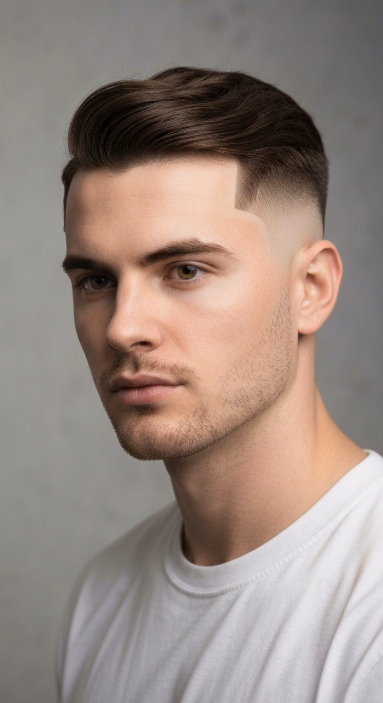 Temple Fade V-Cut - Temple Fade Haircuts for Men