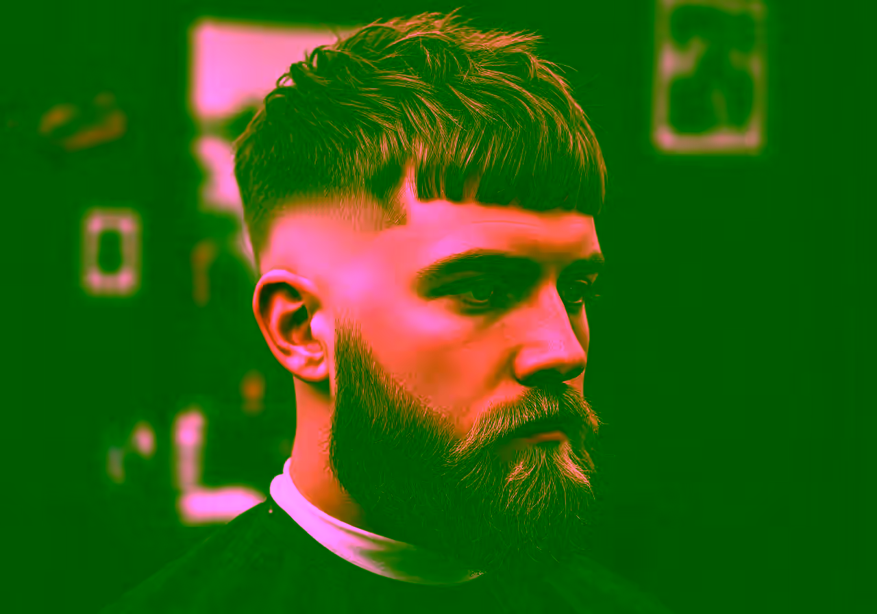 Textured Crop Beard — textured crop haircut for men in 2026