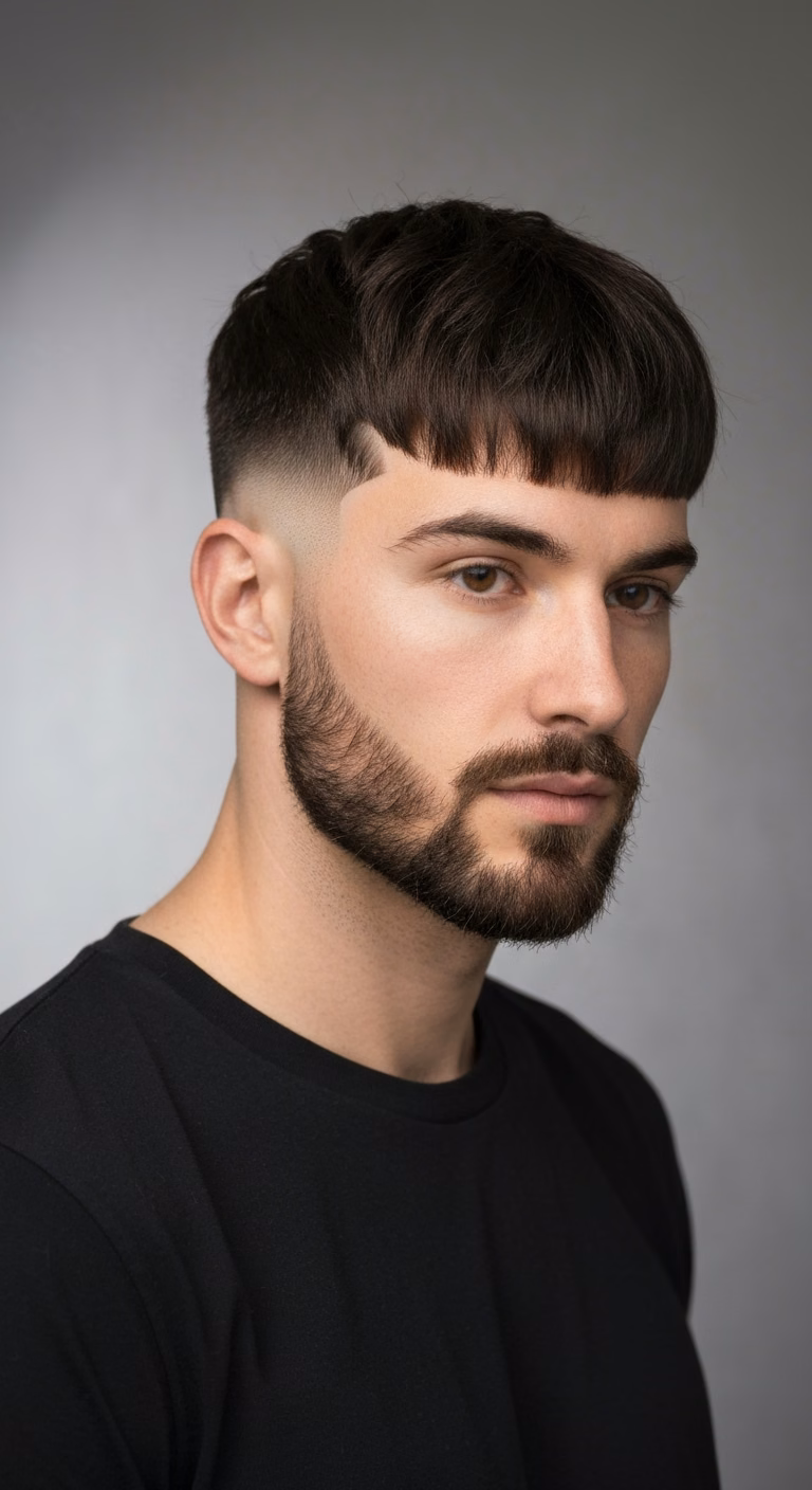 Textured Crop Beard — textured crop haircut for men in 2026