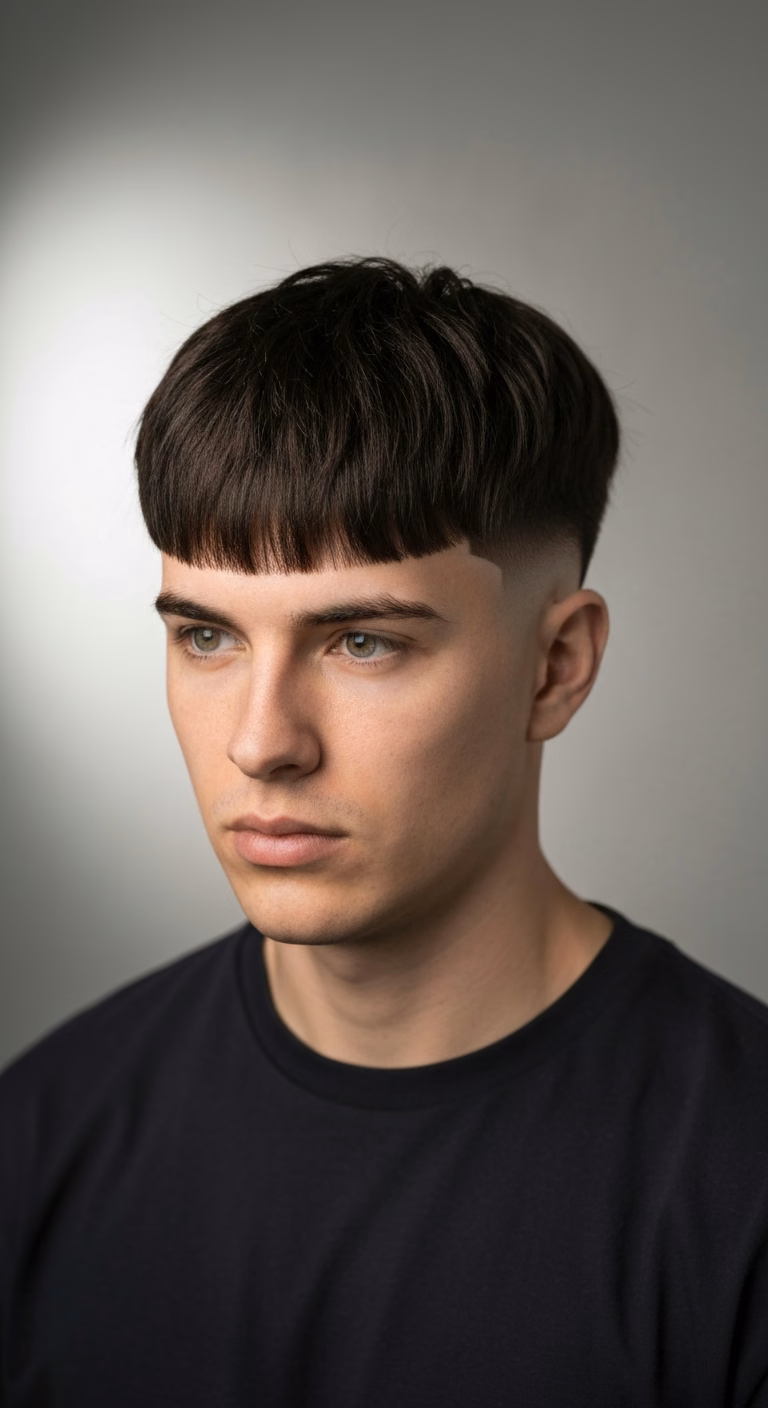 Burst Fade Textured Crop — for men with diamond face shapes in 2026