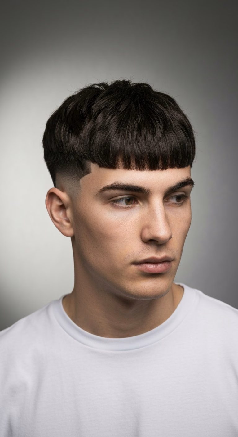 Shaggy Textured Crop Diamond — for men with diamond face shapes in 2026