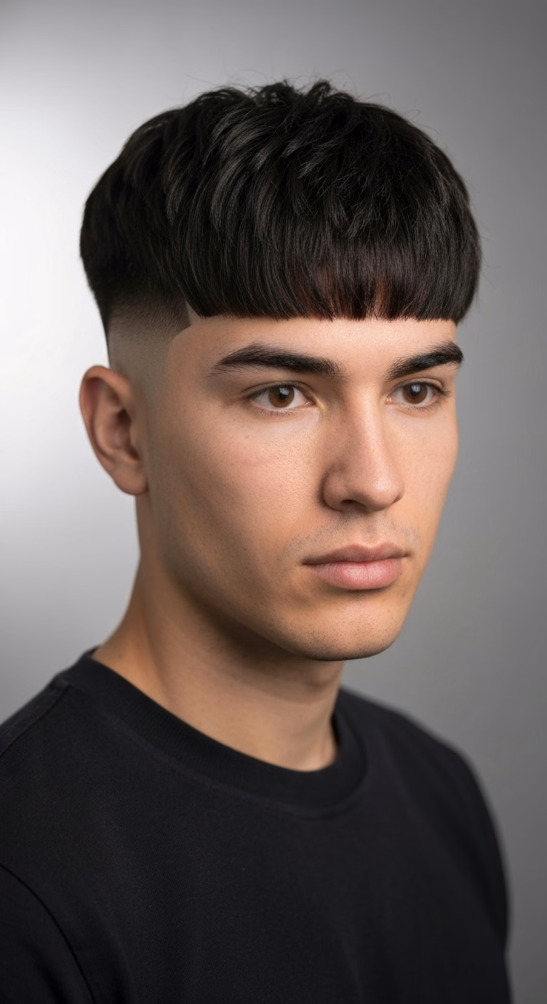 Light Textured Fringe Recovery — for men recovering from dry or damaged hair in 2026