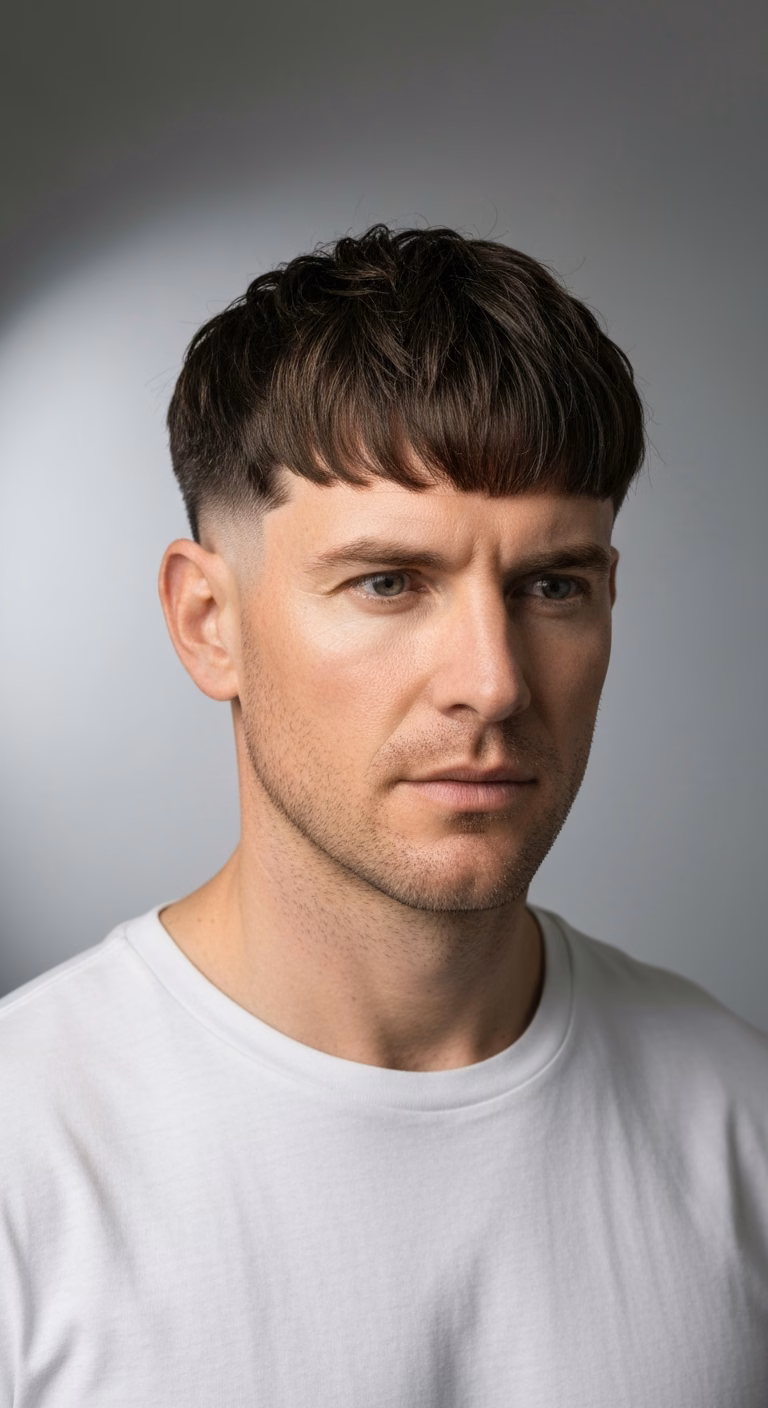 Side Swept Textured Fringe Oily — for men with oily scalp in 2026