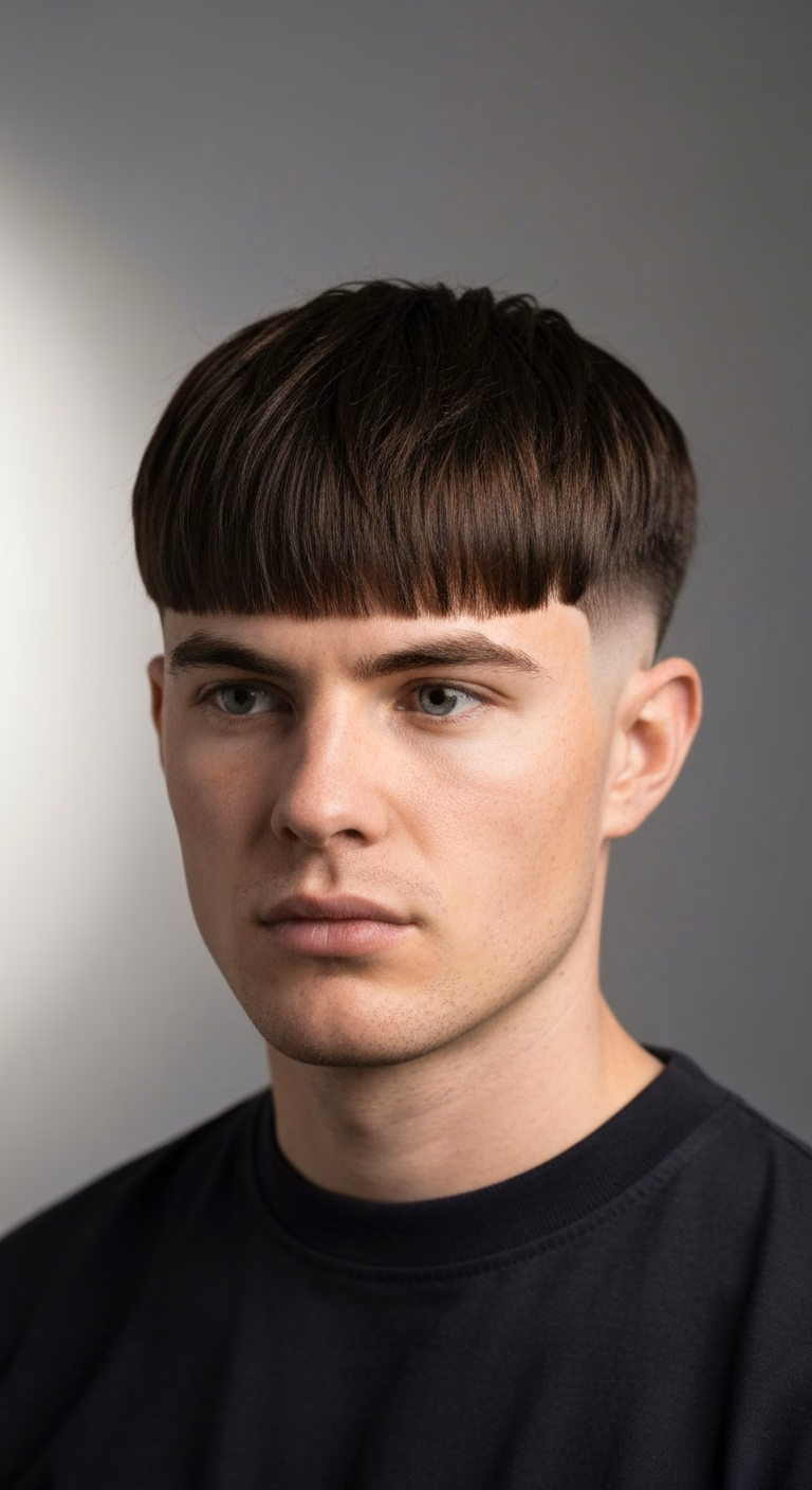 Textured Forward Fringe Straight — for men with straight hair in 2026