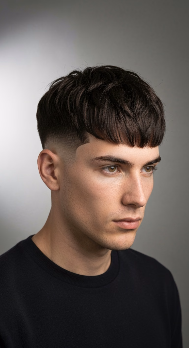 Messy Textured Fringe Thick — for men with thick or dense hair in 2026