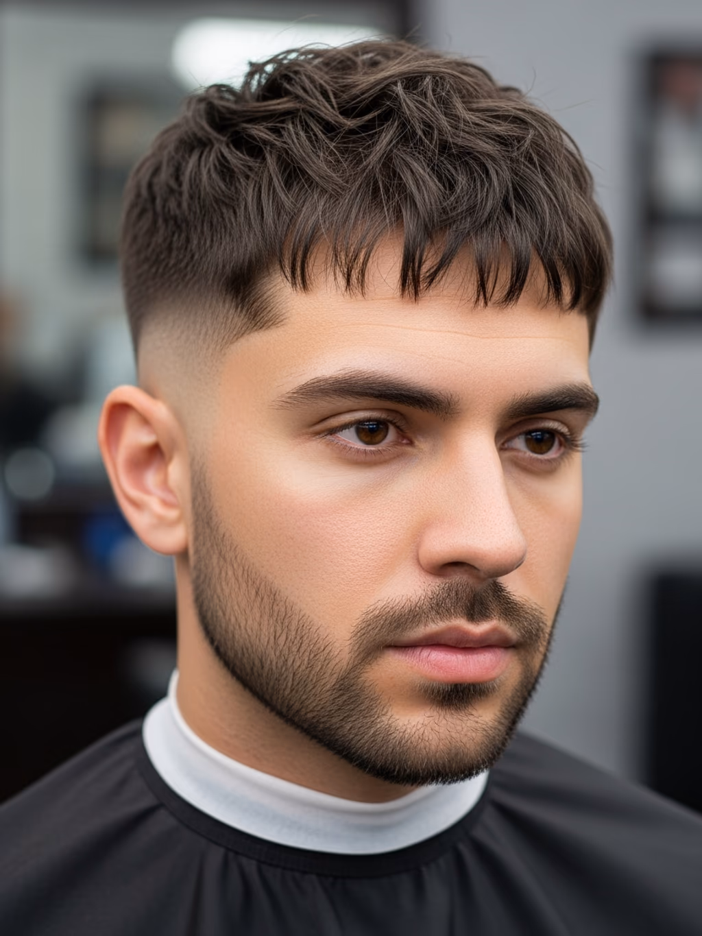 Faded Textured Fringe — textured fringe for men in 2026