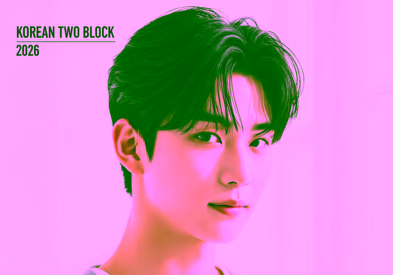 Korean Two Block — two block haircut for men in 2026