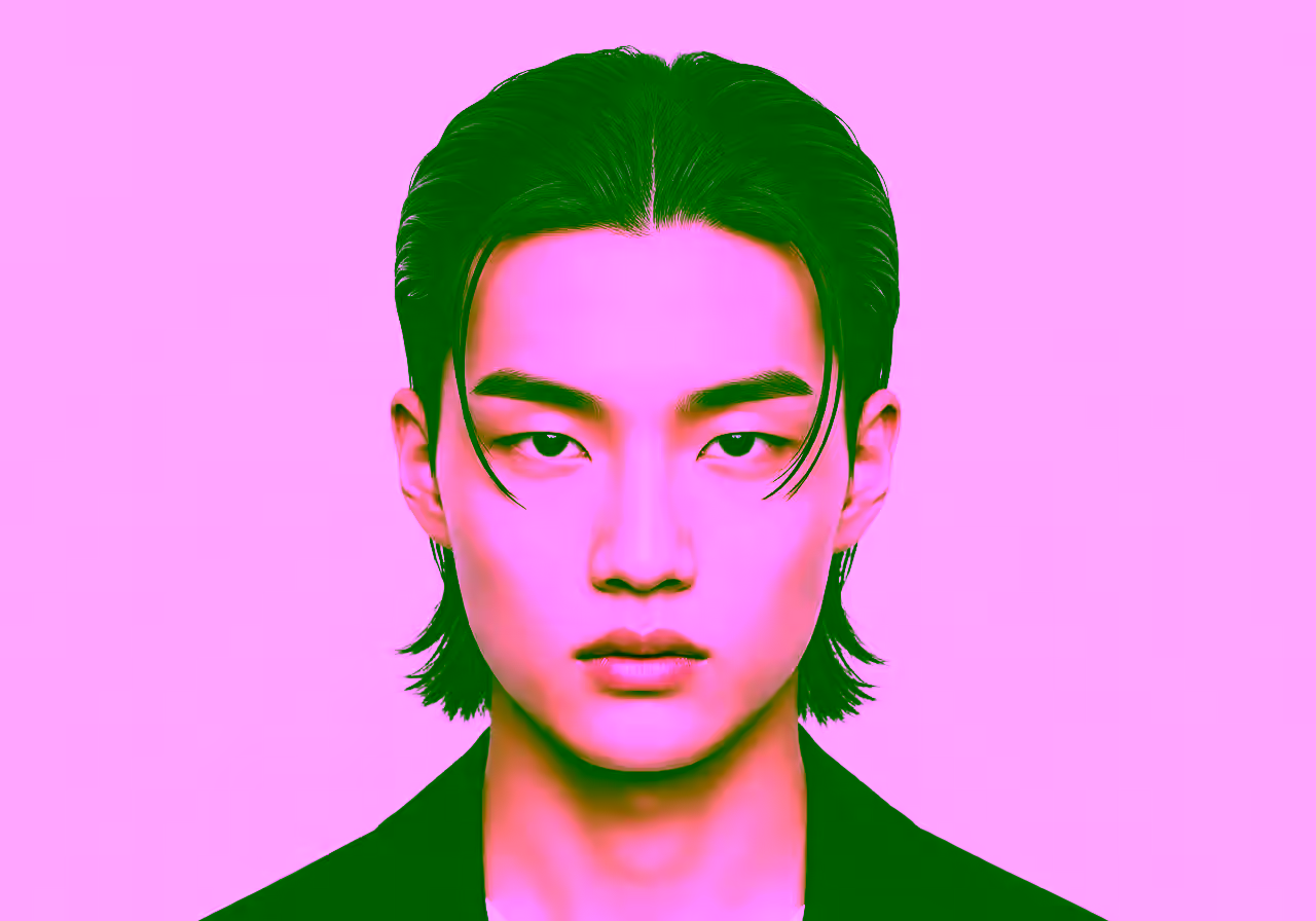 Two Block Middle Part — two block haircut for men in 2026