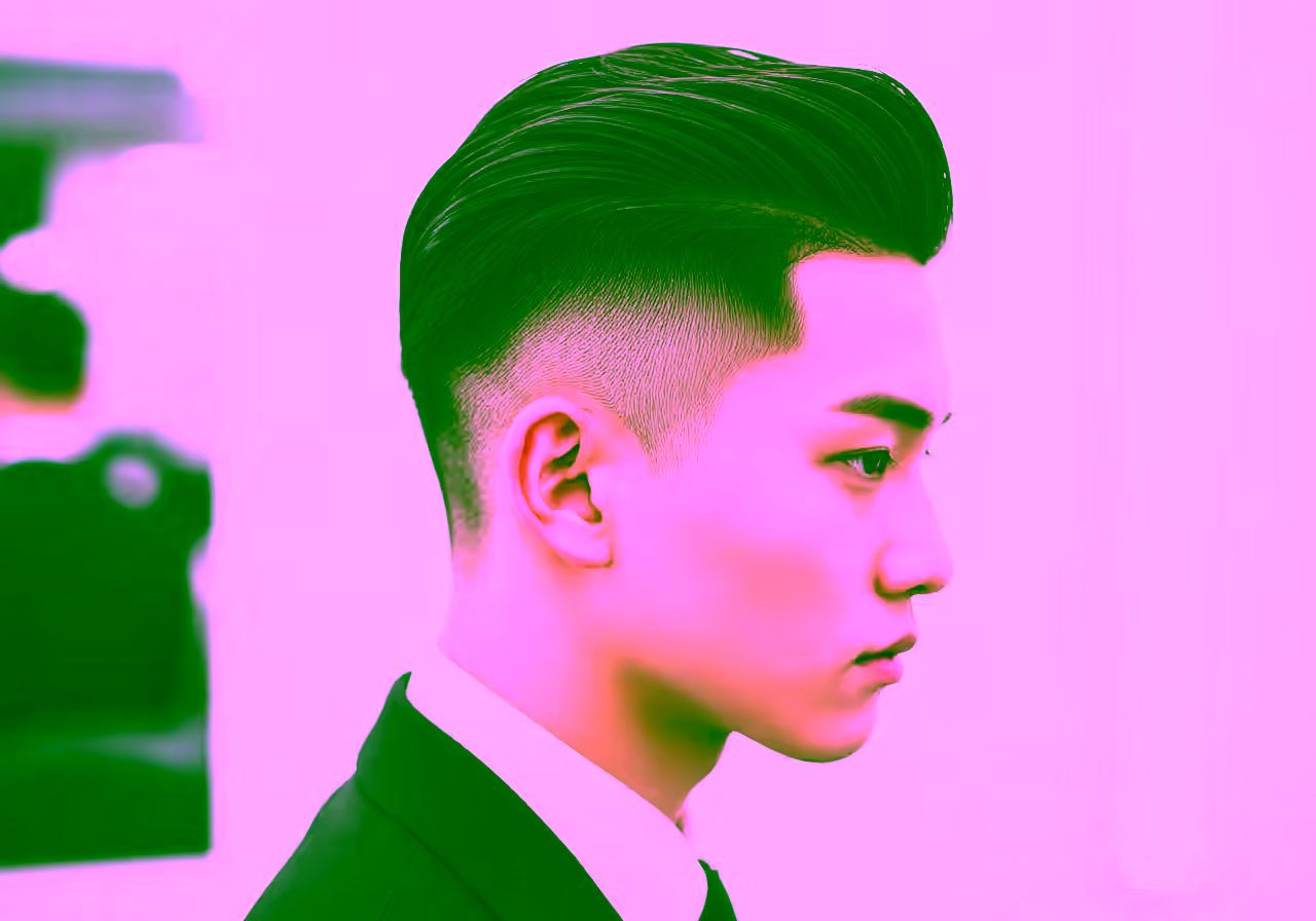 Two Block Slick Back — two block haircut for men in 2026