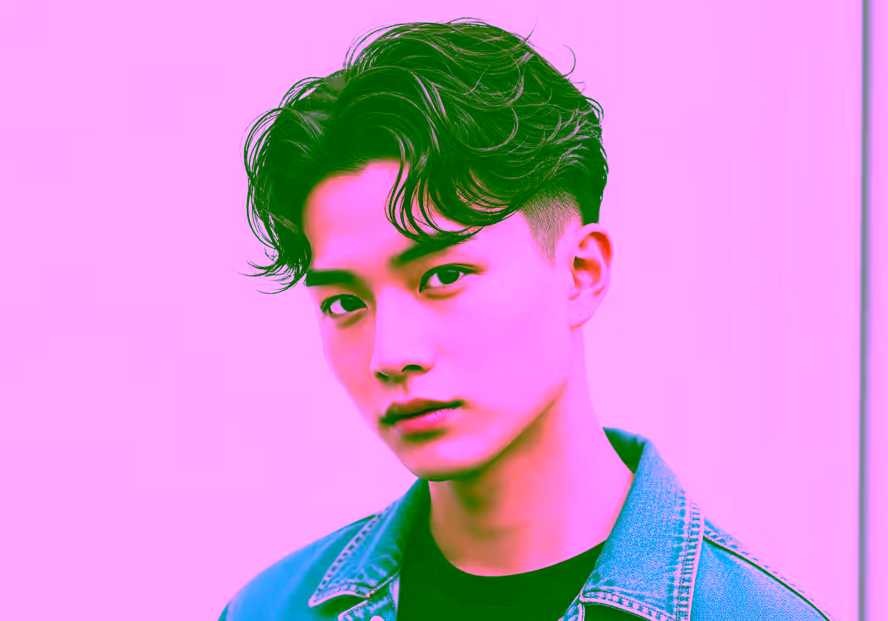 Wavy Two Block — two block haircut for men in 2026