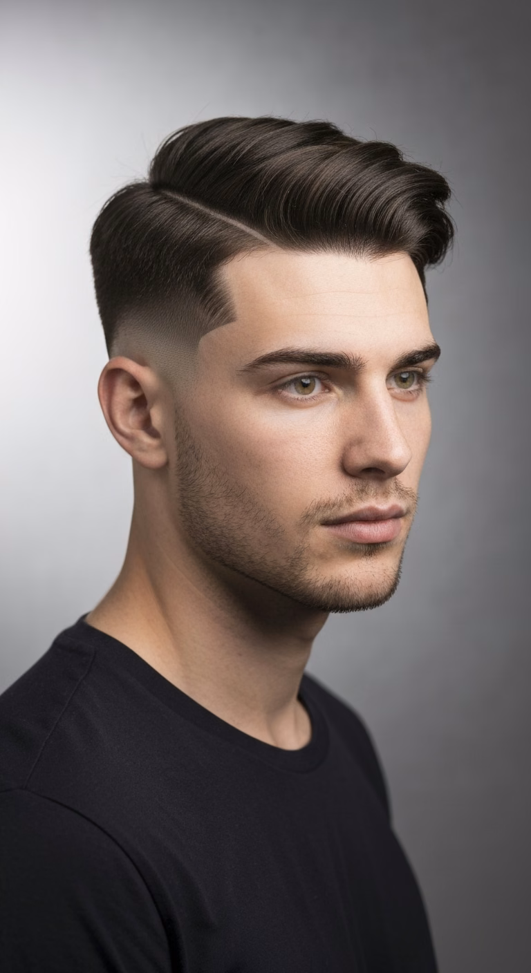 Mid Fade Crown Texture Hide — for men experiencing hair loss or thinning in 2026